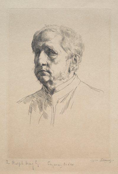 Sir Francis Seymour Haden, 1883 by William Strang