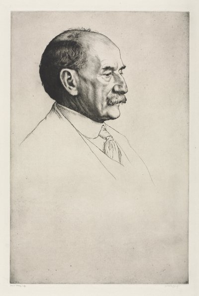 Thomas Hardy, Facing Right by William Strang