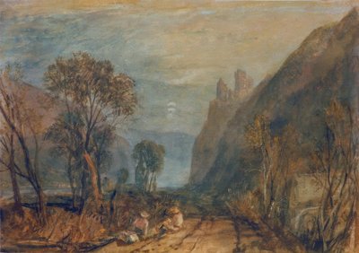 A View on the Rhine – The Bautsburg by Joseph Mallord William Turner