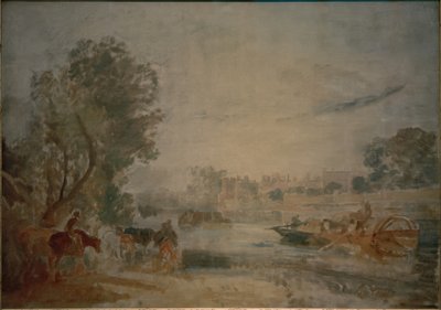 Hampton Court from the Thames by Joseph Mallord William Turner