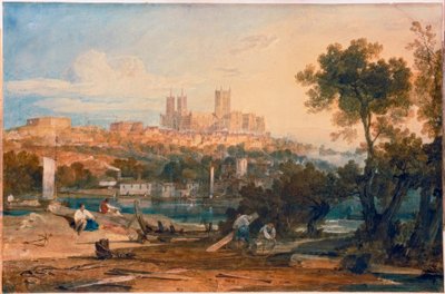 Lincoln Cathedral from the Holmes, Brayford by Joseph Mallord William Turner
