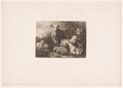 Shepherd and Shepherdess with Cattle by William Unger