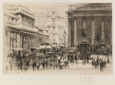 London Set: Bank (with the Royal Exchange) by William Walcot
