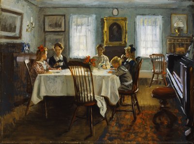 The Gilchrist Family at Breakfast by William Wallace Gilchrist