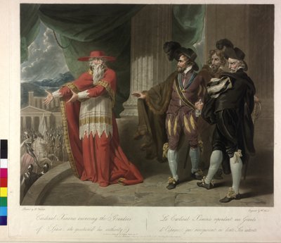 Cardinal Ximenes answering the grandees of Spain by William Ward