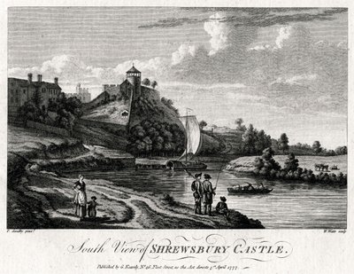 South View of Shrewsbury Castle, Shropshire, 1777 by William Watts