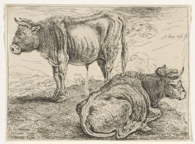 Two Oxen by William Young Ottley