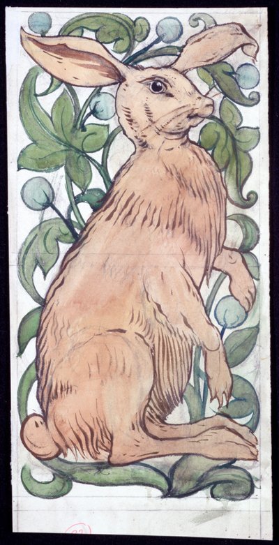 Hare by William de Morgan