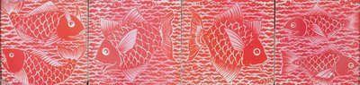 Tile with Fish Design by William de Morgan