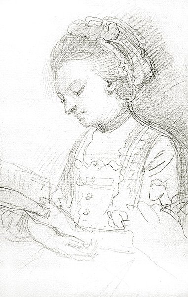 Woman reading by William of Bath Hoare