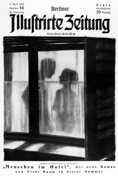 V. Baum / People in the Hotel / Title Illustration by Willibald Krain