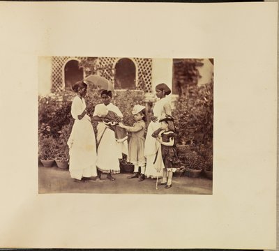 Caucasian Children with Ayahs by Willoughby Wallace Hooper