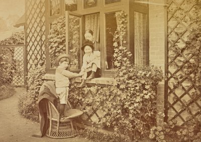 Children Playing at a Window by Willoughby Wallace Hooper