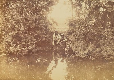 Two Men Fishing by Willoughby Wallace Hooper