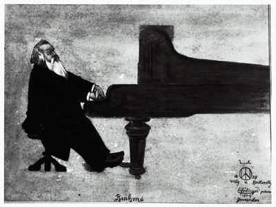 The German composer Johannes Brahms by Willy von Beckerath