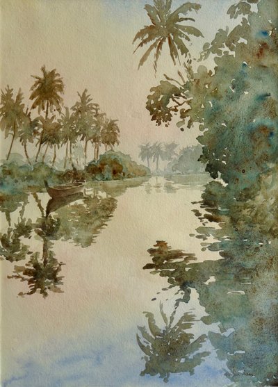 Backwaters - before sunrise by Wilson Clive