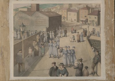 Leaving the Munitions Works by Winifred Knights