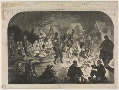 A Bivouac Fire on the Potomac by Winslow Homer