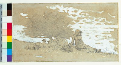 A Shepherdess, 1879 by Winslow Homer
