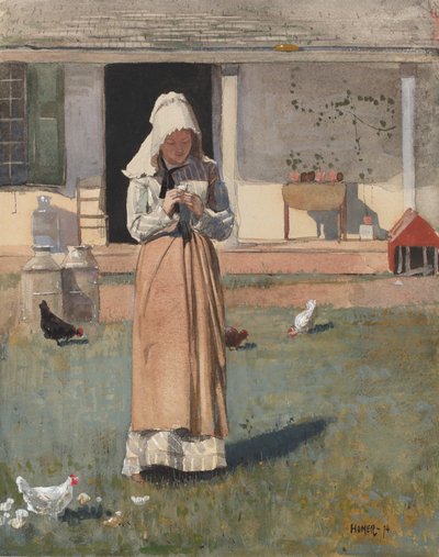 A Sick Chicken by Winslow Homer
