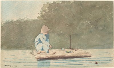 Boy on a Raft by Winslow Homer