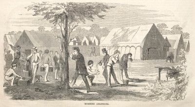Camp Meeting Sketches: Morning Ablutions, 1858 by Winslow Homer
