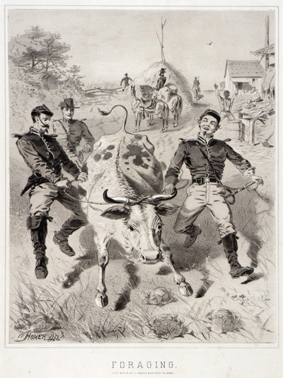 Campaign Sketches: Foraging by Winslow Homer