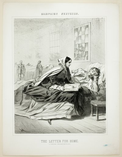 Campaign Sketches: The Letter for Home by Winslow Homer