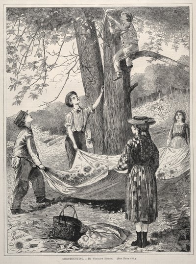 Chestnutting, 1870 by Winslow Homer