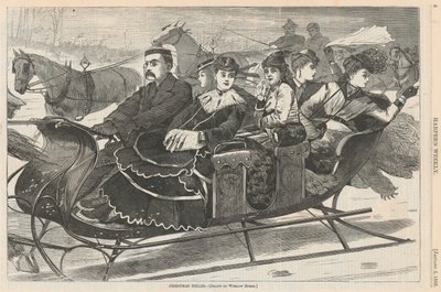 Christmas Belles, from Harper by Winslow Homer