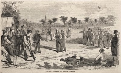 Cricket Players on Boston Common by Winslow Homer