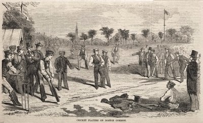 Cricket Players on Boston Common, 1859 by Winslow Homer