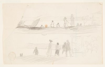 Figures Looking Towards a Bay by Winslow Homer