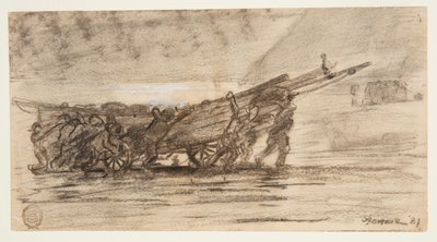 Fishermen Beaching a Boat, Cullercoats, England by Winslow Homer