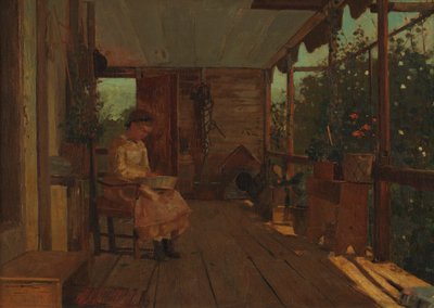 Girl Shelling Peas by Winslow Homer