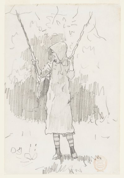 Girl on a Swing by Winslow Homer