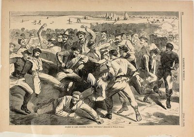 Holiday in Camp—Soldiers Playing Football by Winslow Homer