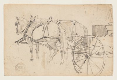 Horses and Wagon (The Picnic Excursion) by Winslow Homer