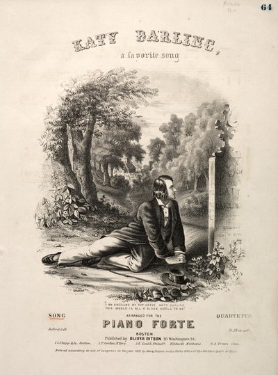 Katy Darling - Sheet Music Cover by Winslow Homer