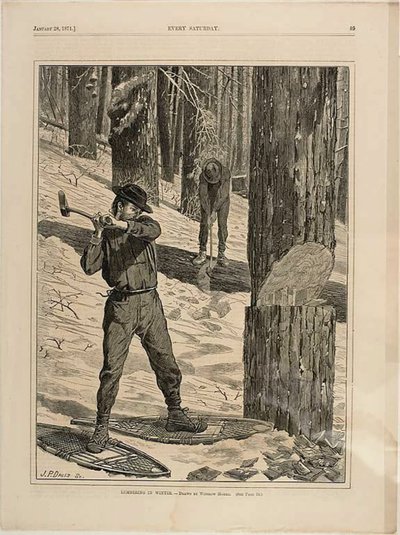 Lumbering in Winter by Winslow Homer