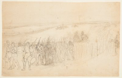 Marching Infantry Column by Winslow Homer