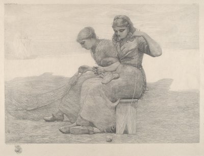 Mending Nets, 1888 by Winslow Homer