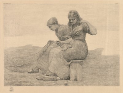 Mending the Nets by Winslow Homer