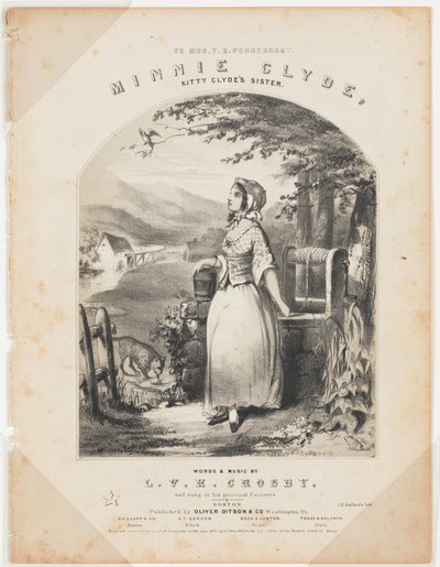 Minnie Clyde [Five page song sheet, complete] by Winslow Homer