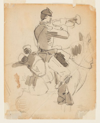 Mounted Bugler by Winslow Homer