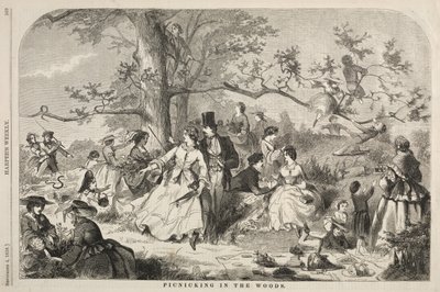 Picnicking in the Woods, 1858 by Winslow Homer
