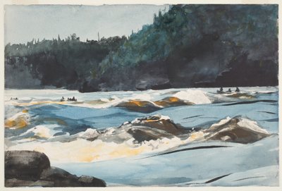 Saguenay River, Lower Rapids by Winslow Homer