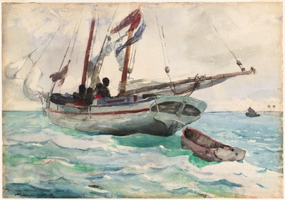 Schooner - Nassau by Winslow Homer