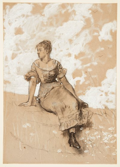 Seated Girl by Winslow Homer