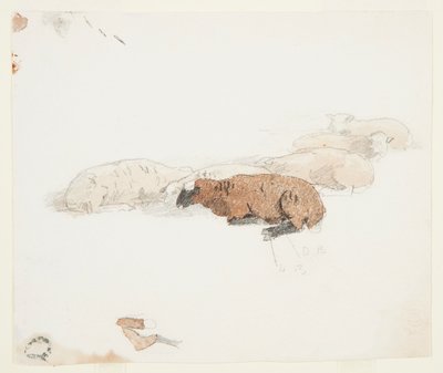 Sheep Resting by Winslow Homer